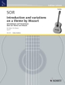 Introduction und Variationen ber ein Thema von Mozart op.9 fr Gitarre