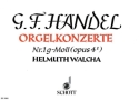 Orgel-Konzert Nr. 1 g-Moll op. 4/1 HWV 289 fr Orgel, 2 Oboen, Fagott und Streicher Orgelauszug