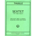 Sextet in Bb major op.6 for flute, oboe, clarinet,, bassoon, horn and piano score and parts