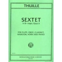 Sextet in Bb major op.6 for flute, oboe, clarinet,, bassoon, horn and piano score and parts