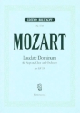 Laudate Dominum aus KV339 fr Sopran, gem Chor und Orchester Klavierauszug (la)