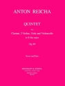Quintett B-Dur für Klarinette und Streichquartett Partitur und Stimmen