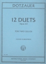 12 Duets op.63 for 2 violoncellos score