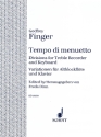 Tempo di menuetto Divsions for treble recorder and piano