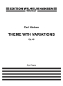 Theme with Variations op.40 for piano