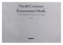 Konzertante Musik GeWV 420 für 2 Trompeten, 2 Posaunen und Orgel Partitur und Stimmen