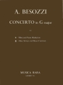 Concerto in g major for oboe, string orchestra and basso continuo score and parts