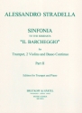 Sinfonia to the Serenata il barcheggio vol.2 for trumpet, 2 Violins and Bc for trumpet and piano