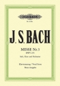 Messe g-moll Nr.3 BWV235 fr Soli, Chor und Orchester Klavierauszug (la)