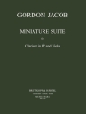 Miniature Suite for clarinet and viola score