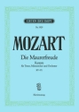 Die Maurerfreude KV141 Kantate für Tenor, Männerchor und Orchester Klavierauszug