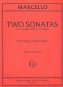 2 Sonatas G major and C major for viola and piano