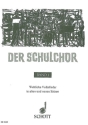Der Schulchor Band 1 Chorsammlung fr alle Schulgattungen Partitur