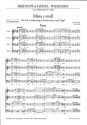 Missa -Moll fr Mnnerchor und Orgel Chorpartitur (la)