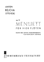 Menuett op.12 fr 4 Flten Partitur