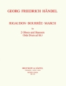 Rigaudon, Bourre and March for 2 oboes and bassoon, drum ad libitum 3 parts
