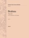 Rhapsodie op.53 fr Alt, Mnnerchor und Orchester Violine 2