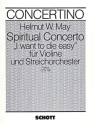 Spiritual Concerto fr Violine und Streichorchester Partitur