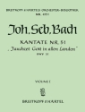 Jauchzet Gott in allen Landen Kantate Nr.51 BWV51 Violine 1