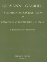 Canzon duodecimi toni a 10 no.2 for 6 trumpets and 4 trombones score and parts