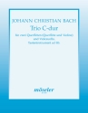Trio C-Dur fr 2 Flten und Violoncello Stimmen
