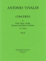 Konzert C-Dur RV88 fr Flte, Oboe, Violine, Fagott und bc Partitur und Stimmen