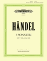 3 Sonaten fr Flte (Violine) und Bc (e-Moll, G-Dur, h-Moll)