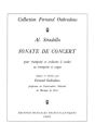 Sonate de concert pour trompette et orchestre a cordes ou orgue pour trompette et orgue