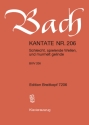 Schleicht spielende Wellen und murmelt gelinde Kantate Nr.206 BWV206 Klavierauszug (dt)