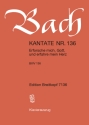 Erforsche mich Gott und erfahre mein Herz Kantate Nr.136 BWV136 Klavierauszug (dt)