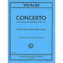 Concerto b minor op.3 no.10 4 violins and piano parts