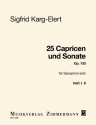 25 Capricen und Sonate op.153 Band 1 (Capricen 1-14) fr Saxophon solo