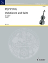 Variationen und Suite fr 2 Violinen Spielpartitur