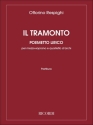 Il tramonto Poemetto lirico per mezzo-soprano e quartetto d'archi partitura (it)
