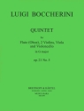 Quintet G-Dur op.21,5 fr Flte und Streichquartett Stimmen