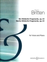 6 Hlderlin-Fragmente op.61 fr Gesang und Klavier (dt/en)
