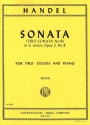 Sonata g minor op.2,8 for 2 cellos and piano