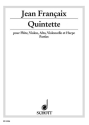 Qunitett fr Flte, Violine, Viola, Violoncello und Harfe Stimmensatz