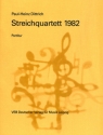 Streichquartett (1982) fr 2 Violinen, Viola und Violoncello Partitur