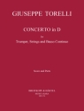 Konzert D-Dur fr Trompete und Streicher Partitur und Stimmen