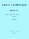 Quartett op.8,2 fr Flte, Violine, Viola und Violoncello Stimmen