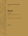 Konzert e-Moll nach BWV35/1059 fr Flte und Streicher Violoncello / Kontrabass