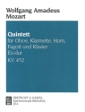 Quintett Es-Dur KV452 fr Oboe, Klarinette, Horn, Fagott und Klavier Stimmen
