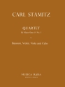 Quartett B-Dur op.19,5 fr Fagott und Streichtrio Partitur und Stimmen