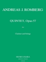 Quintett op.57 fr Klarinette und Streichquartett Partitur und Stimmen