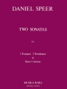 Two Sonatas for trumpet, 3 trombones and Bc Partitur und Stimmen