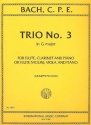 Trio G major no.3 for flute, clarinet and piano (or violin, viola and piano)