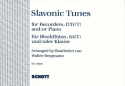 Slavonic tunes for SAT reorders and piano ad ib score and recorder score