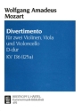 Divertimento D-Dur KV136 (125a) fr Streichquartett Stimmen