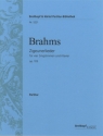 Zigeunerlieder op.103 fr 4 Singstimmen und Klavier Partitur (dt)